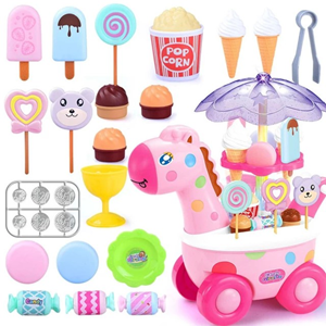 ماشین برقی آب نبات بستنی فروشی مدل زرافه Candy Ice Cream Car -اسباب بازی